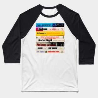 Vonnegut Book Stack Baseball T-Shirt